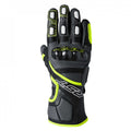 RST Motorcycle Road | Sports Leather Gloves - Fulcrum CE (Grey/Fluo Yellow/Black)