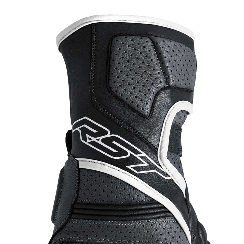 RST Motorcycle Road | Sports Leather Gloves - Fulcrum CE (Grey/White/Black)