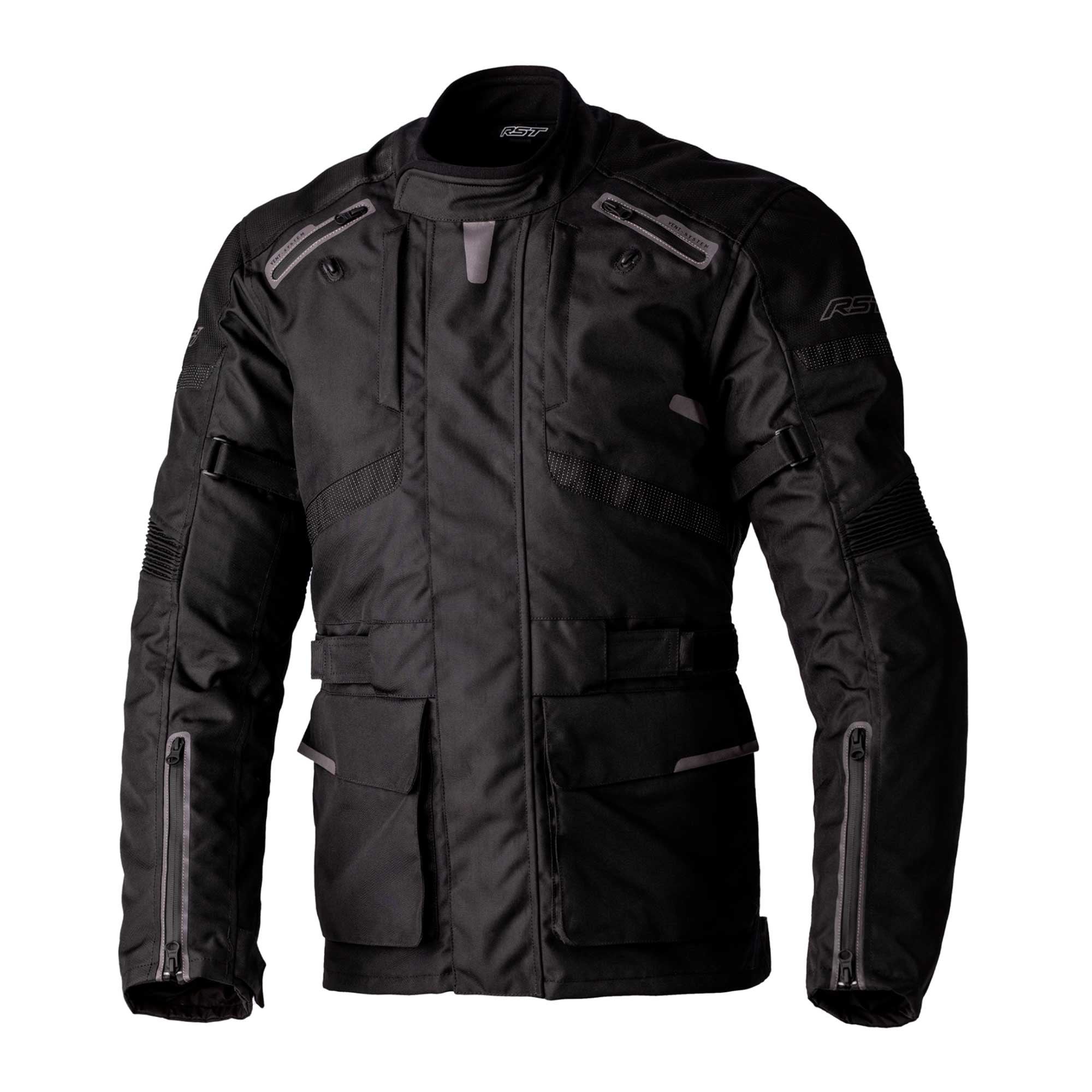RST Motorcycle Adventure Textile Jacket - Endurance CE (Black/Black ...