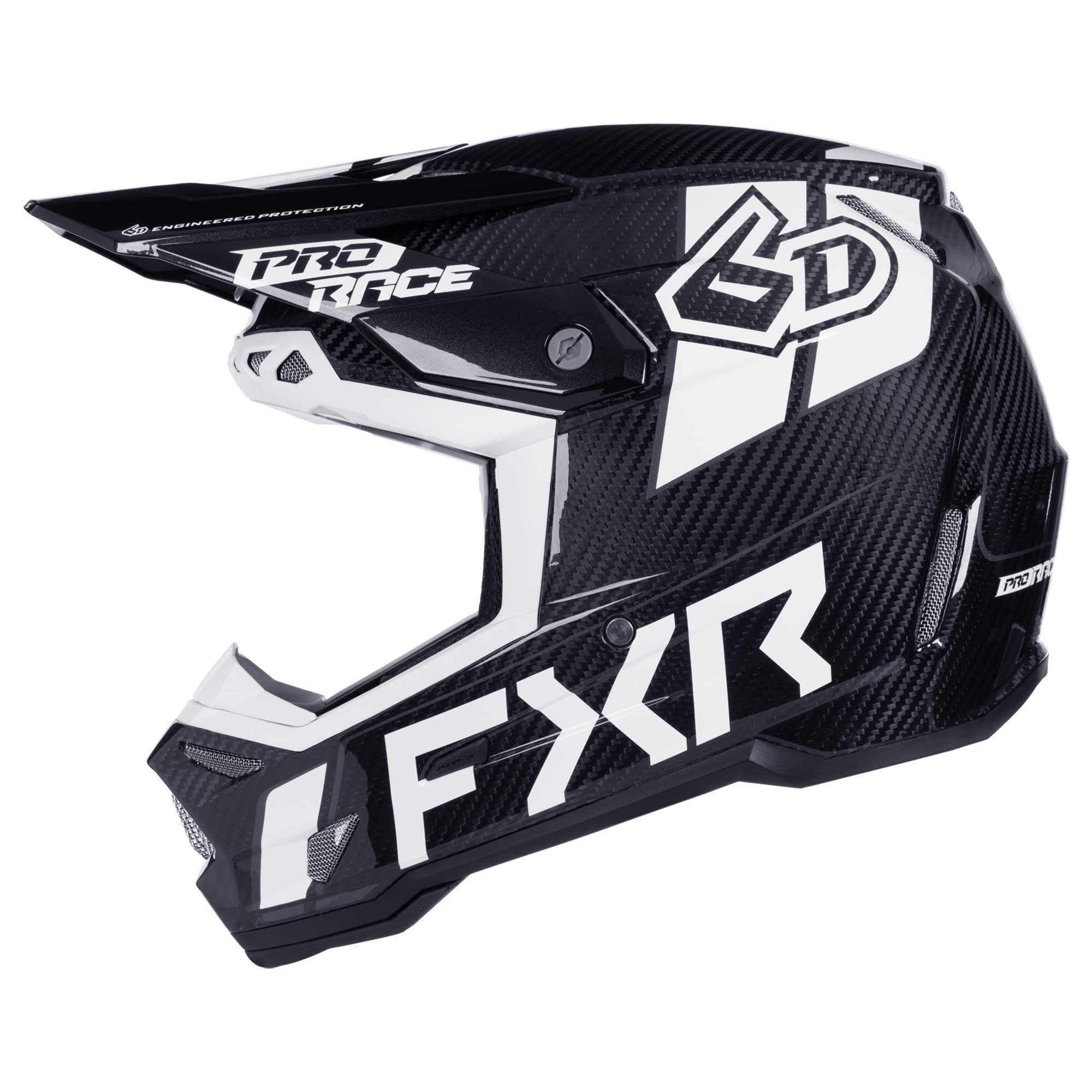 6D (MX26) Youth Helmet - ATR-3Y - FXR Prime (Black/White)