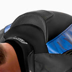 RST Motorcycle Race | Road Leather Jacket - Tractech Evo D3O Armour (Black / Blue)