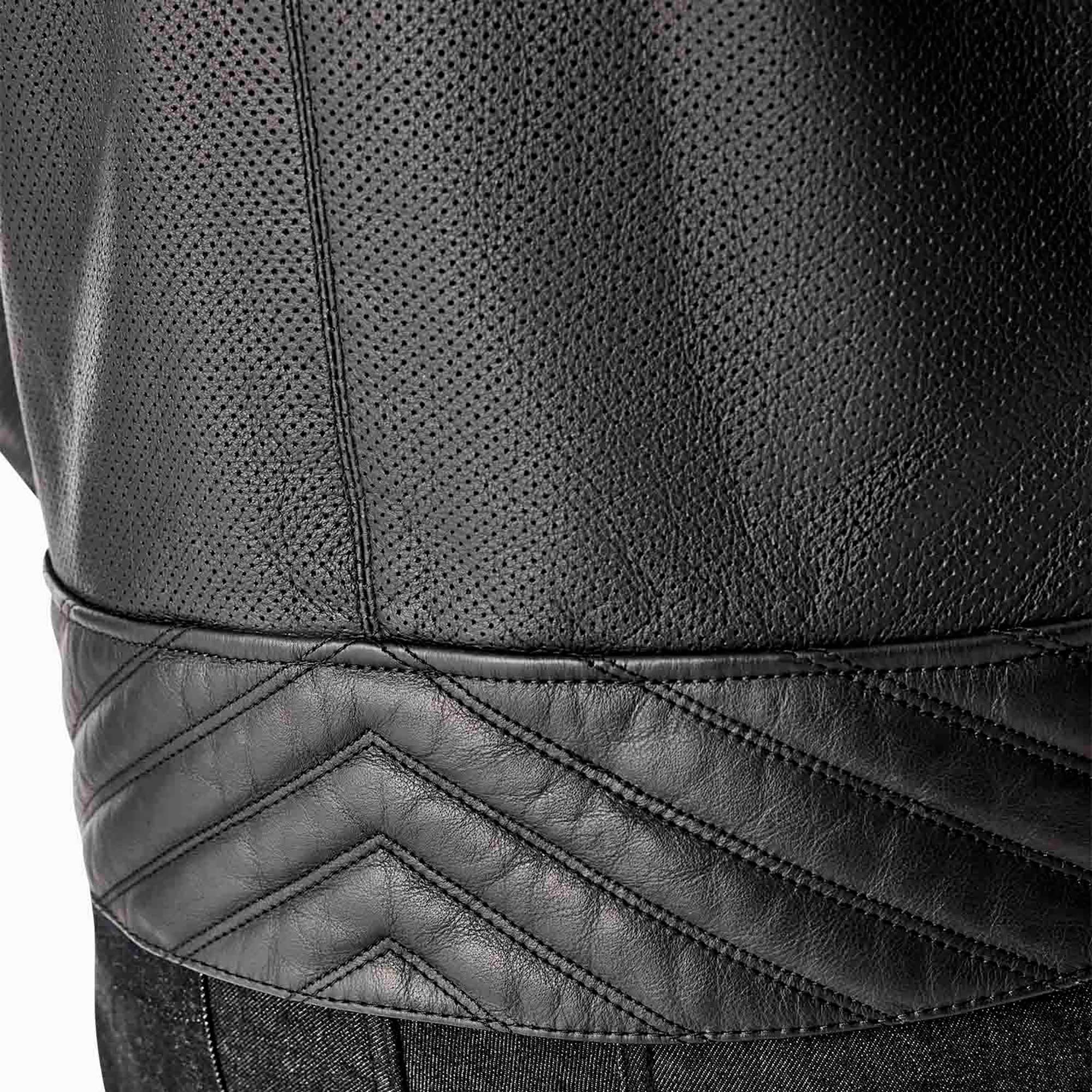 RST Motorcycle Classic | Urban Leather Jacket - Roadster Air D3O Armour (Black)