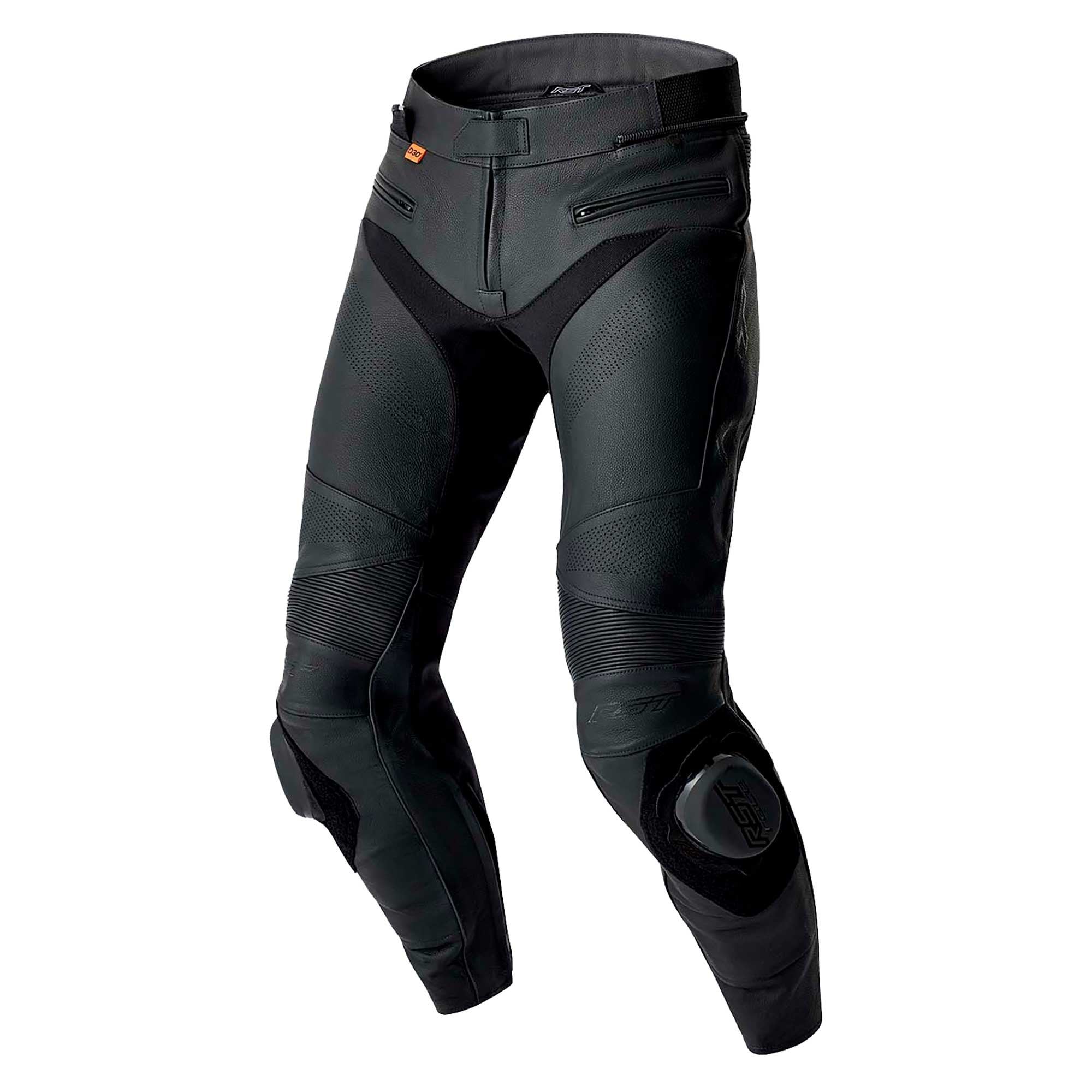 RST Motorcycle Sports | Road Leather Jeans - S1 D3O Armour (Black)