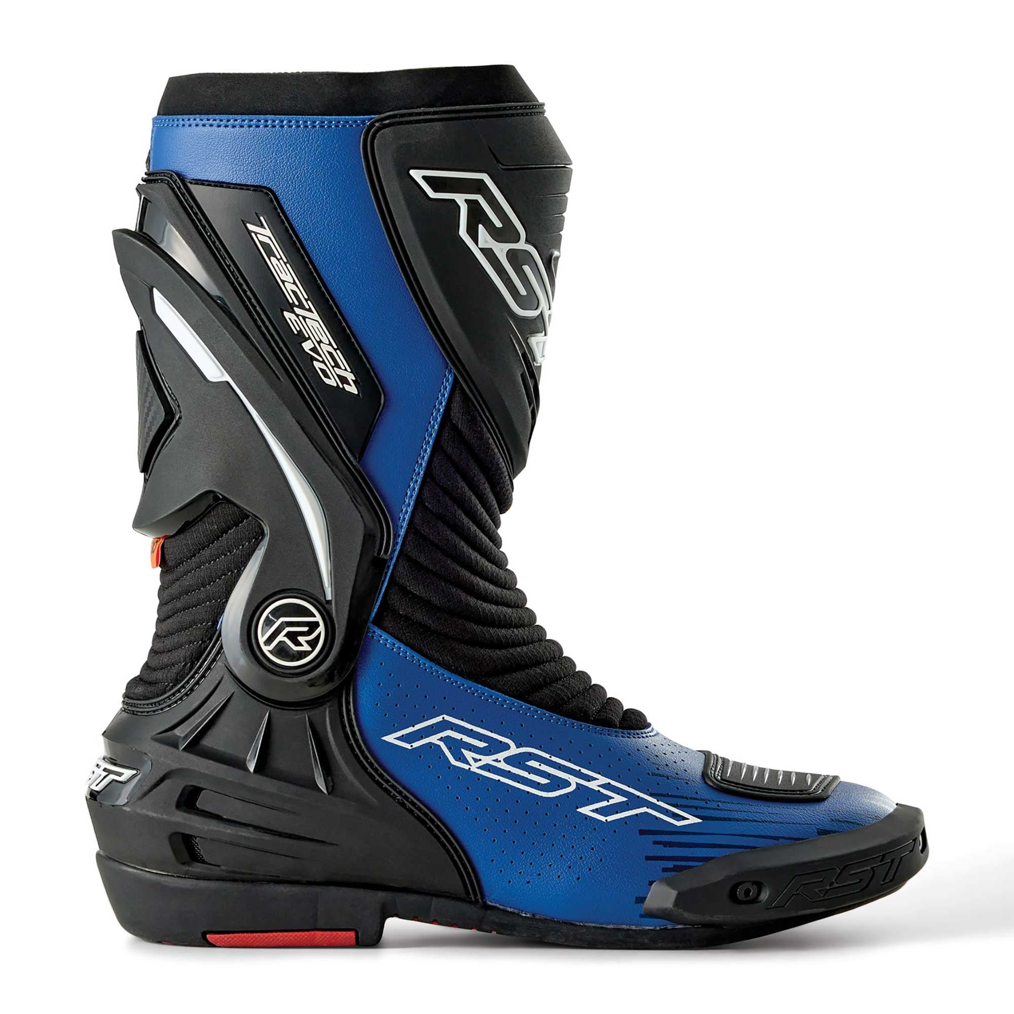 RST Motorcycle Race | Road Boots - Tractech Evo D3O (Black / Blue)