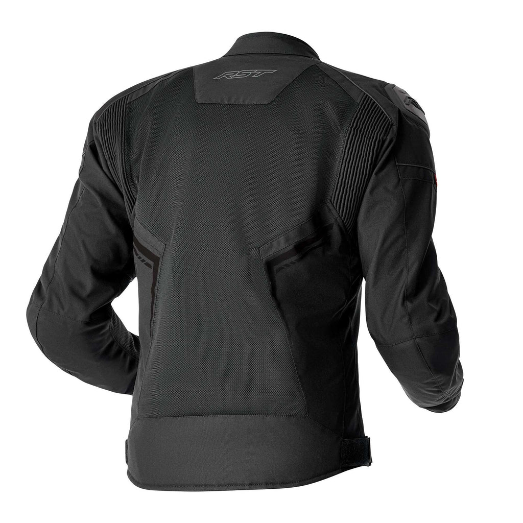 RST Women's Motorcycle Textile Jacket - S1 Mesh D3O Vented (Black / Black)