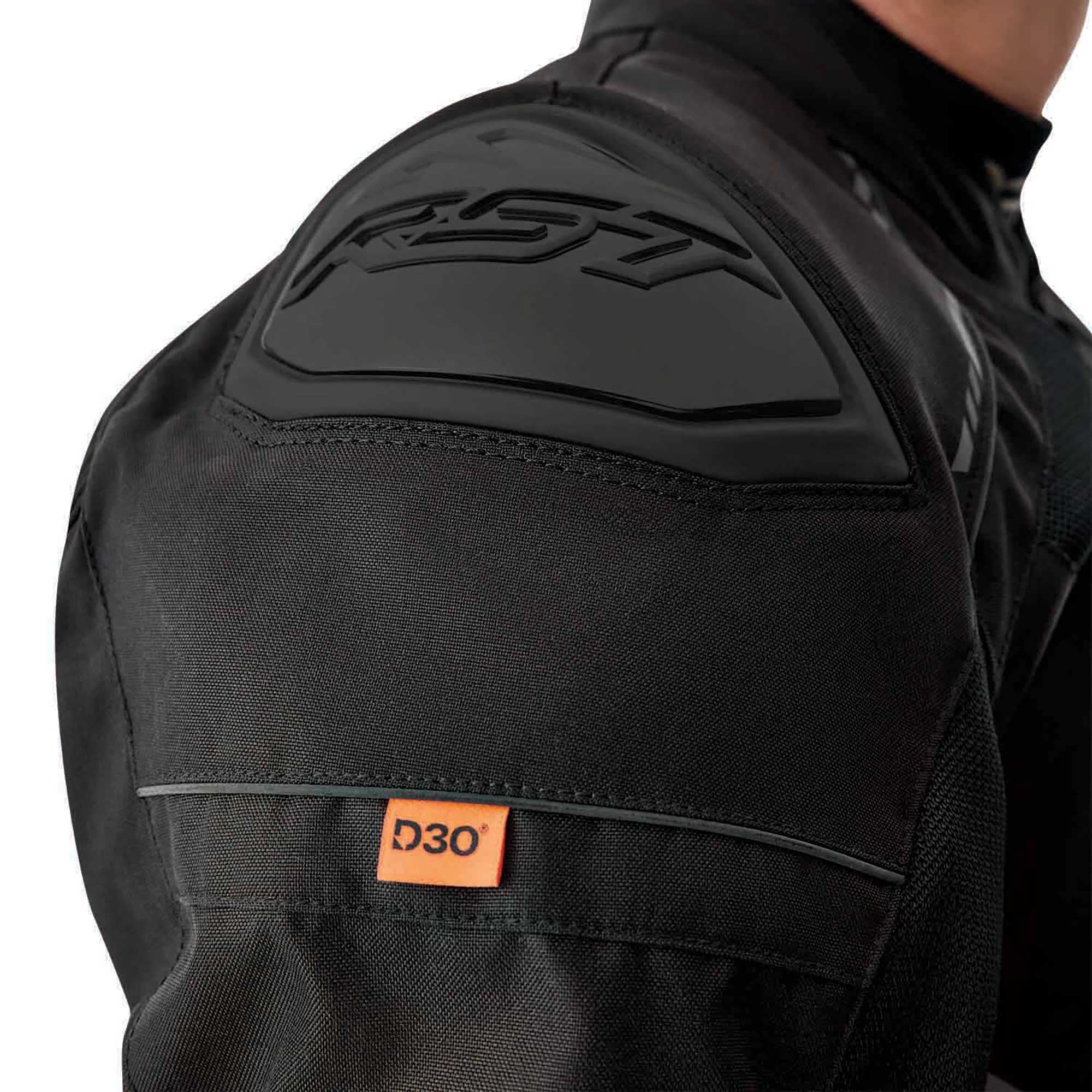 RST Women's Motorcycle Textile Jacket - S1 Mesh D3O Vented (Black / Black)