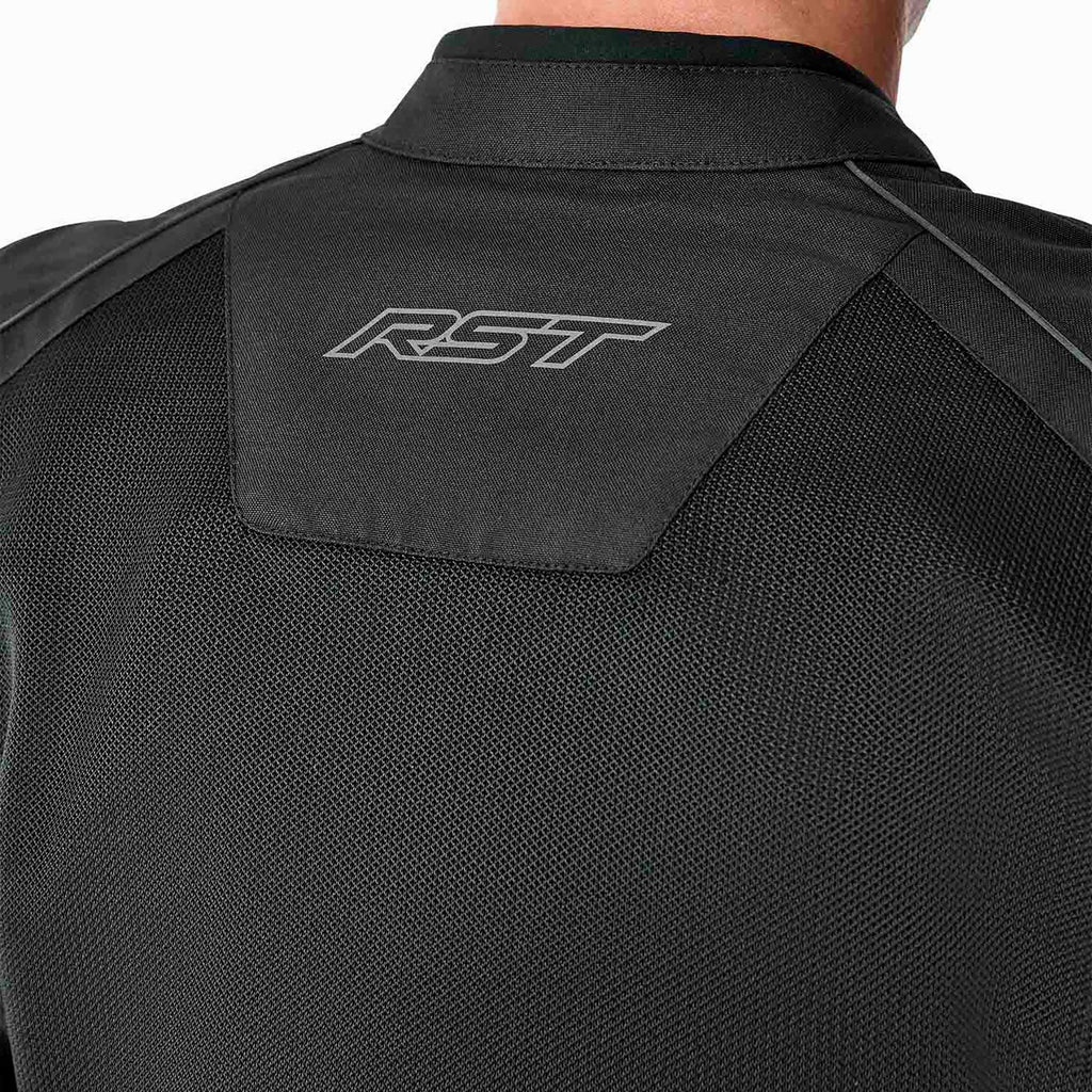 RST Women's Motorcycle Textile Jacket - S1 Mesh D3O Vented (Black / Black)