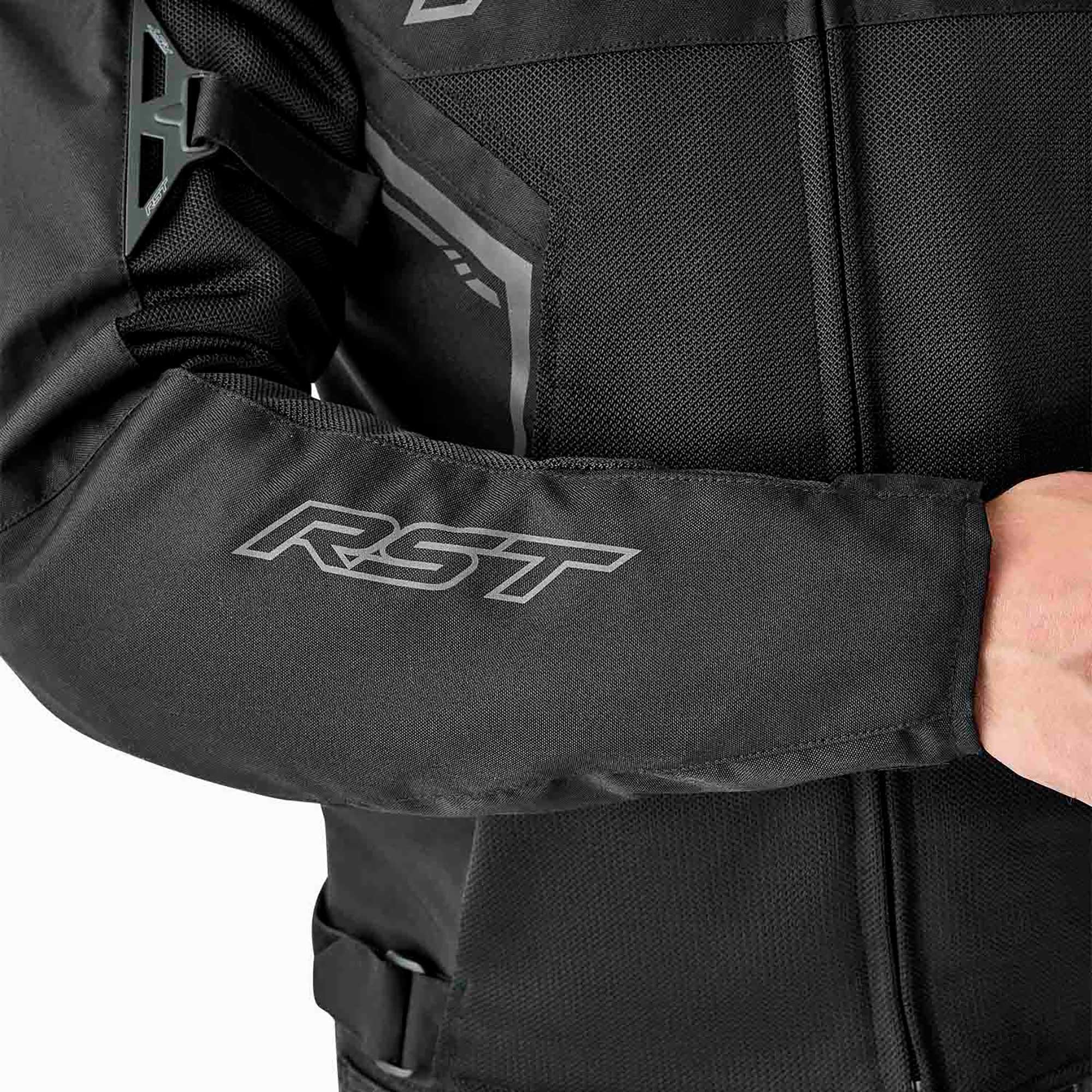 RST Women's Motorcycle Textile Jacket - S1 Mesh D3O Vented (Black / Black)