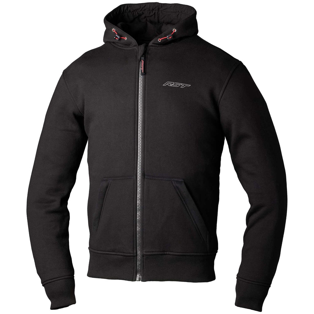 RST Motorcycle Riding Hoodie - Zip Through Urban CE (Black)