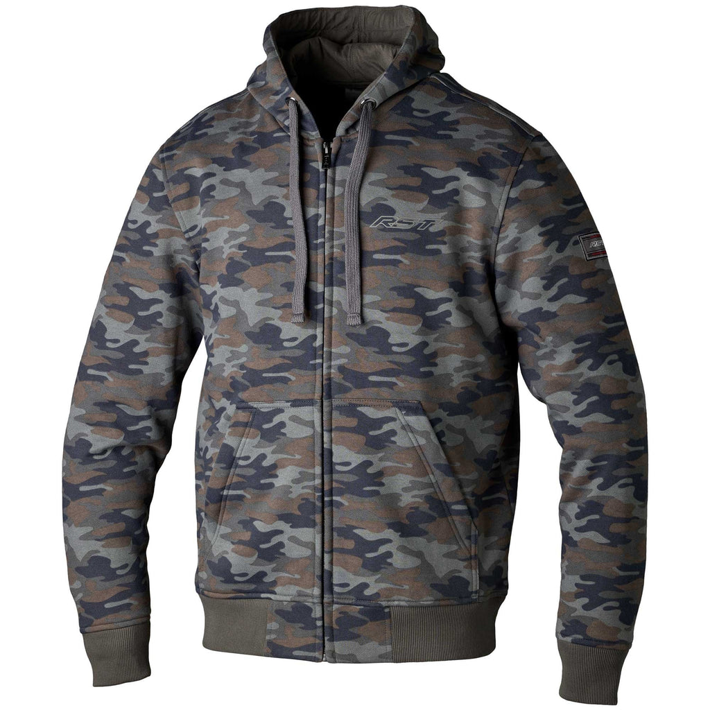 RST Motorcycle Riding Hoodie - Zip Through Urban CE (Camo)