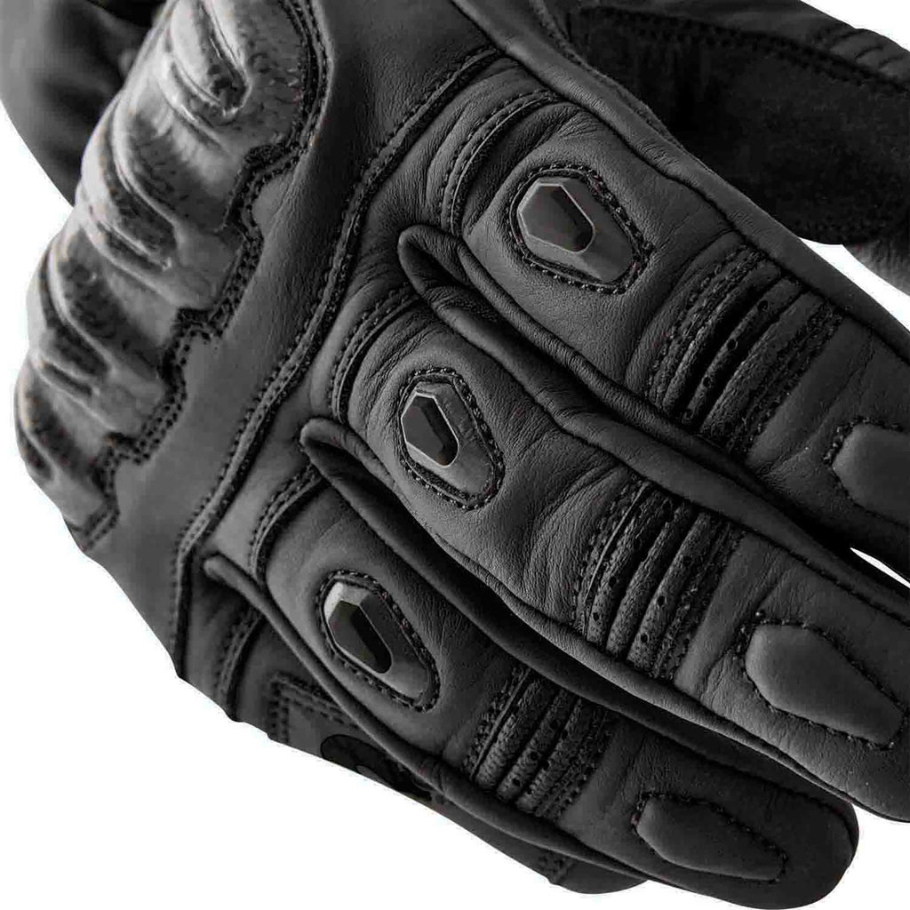 RST S1 V2 CE Motorcycle Road | Sports Leather Gloves (Black / Black)