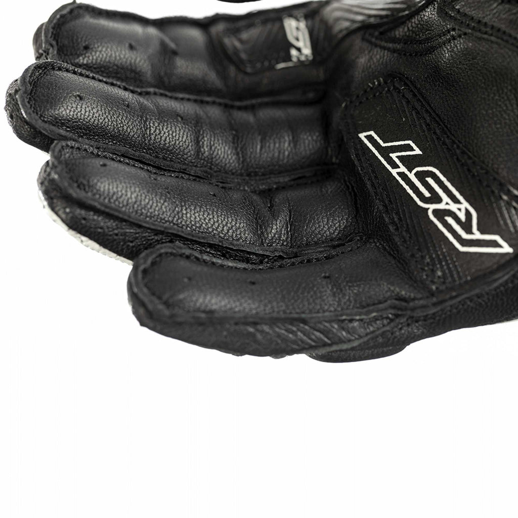 RST Women's Motorcycle Short Leather Gloves - Stunt III CE (Black / Black)