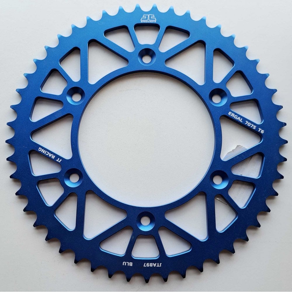 JT - Sprocket - Rear - JTA897/224U/TR130 - 520 - KTM 125-530 90-27, Husqvarna 125-501 14-27, Gas Gas 125-450 21-27, Triumph 250/450 24-27, STARK - Blue
