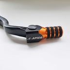 Apico - Gear Lever - Elite - KTM SX125 98-00, SX250 94-16, SX300 95-96, SX360 96-97, SXF250 05-10, EXC125/200 98-00, EXC250/300 94-16, EXC360 96-97, EXCF250 06-10, Husqvarna TC250 14-16, TE250/300 14-16, Husaberg TE250/300 11-14 - Black w/Orange
