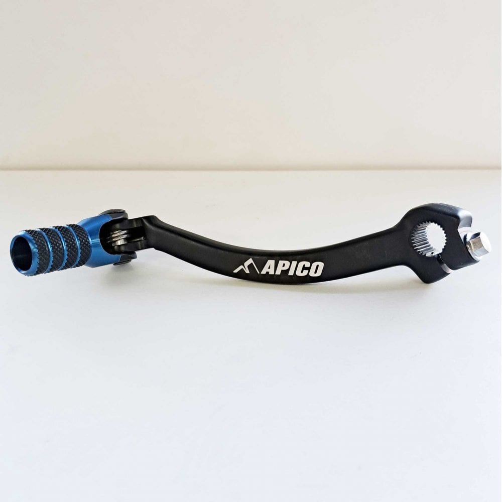 Apico - Gear Lever - Elite - YZF250 19-27, YZF450 18-27, WRF250 20-27, WRF450 19-27, YZF250X 20-27, YZF450X 19-27 - Black w/Blue