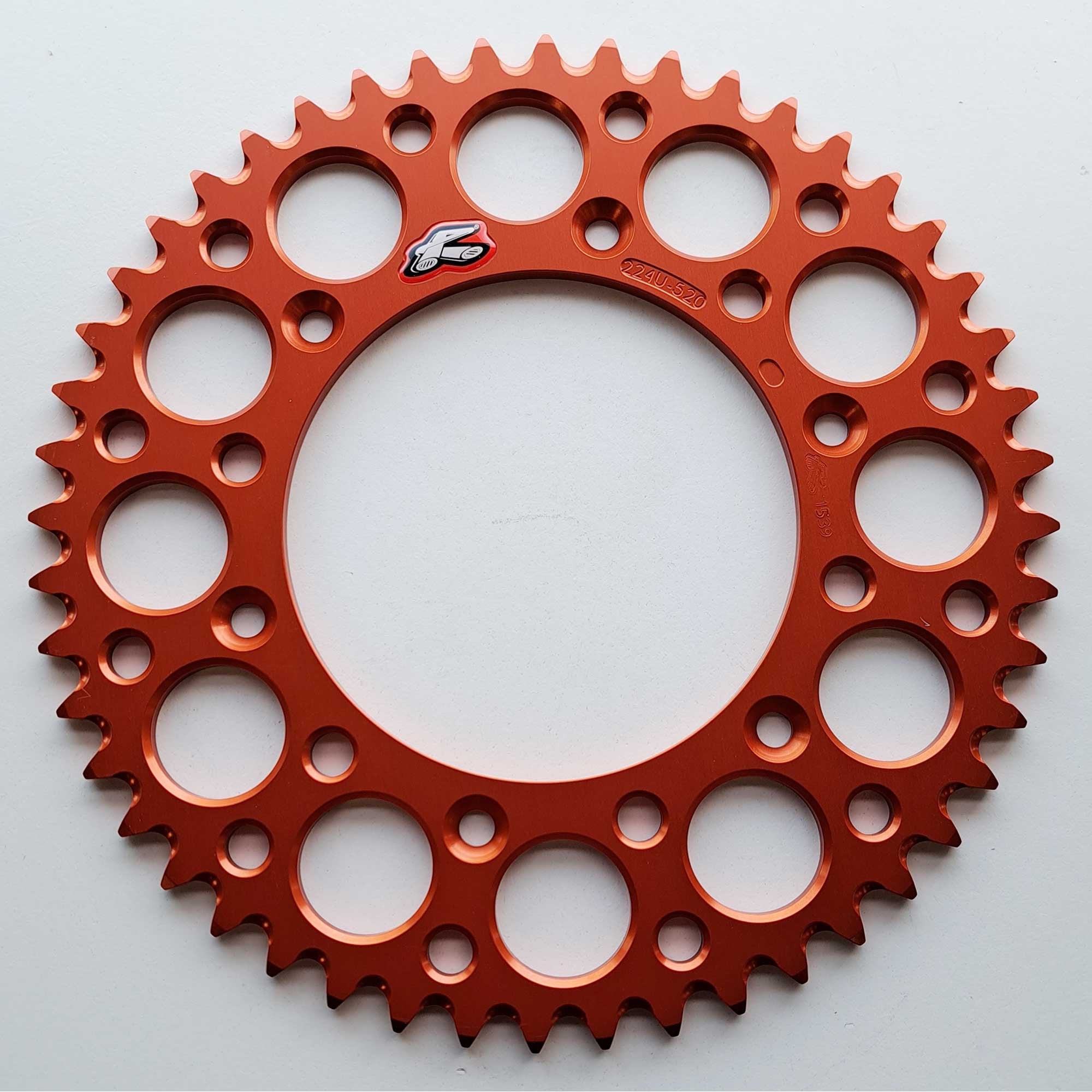Renthal Rear Sprocket Ultralight 224U-520 - KTM 125-530 90-26, Husqvarna 125-501 14-26, Gas Gas 125-450 21-26, Triumph 250/450 24-26, STARK