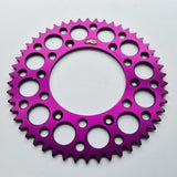 Renthal Rear Sprocket Ultralight 154U-520 - CR125 83-07, CR250 84-07, CR500 85-01, CRF250/450 02-26 - Purple / 48T