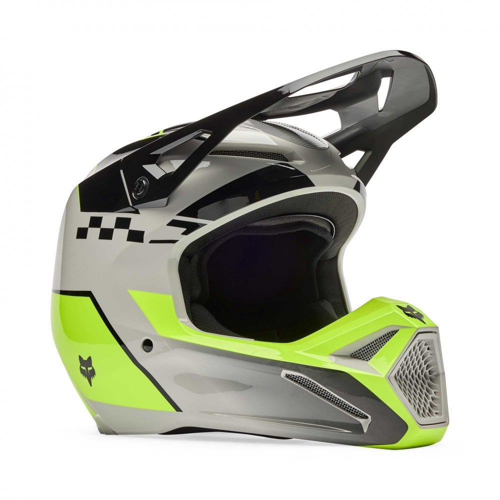 FOX MX | Enduro Helmet - V1 COLLECT (Grey/Yellow/Black)
