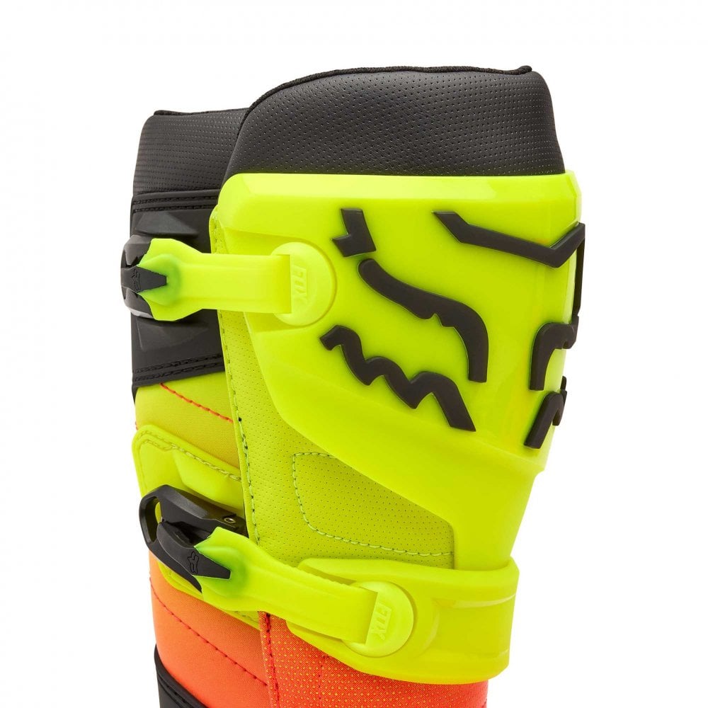 FOX Racing Motocross Boots - COMP (Orange/Fluo Yellow/Black)
