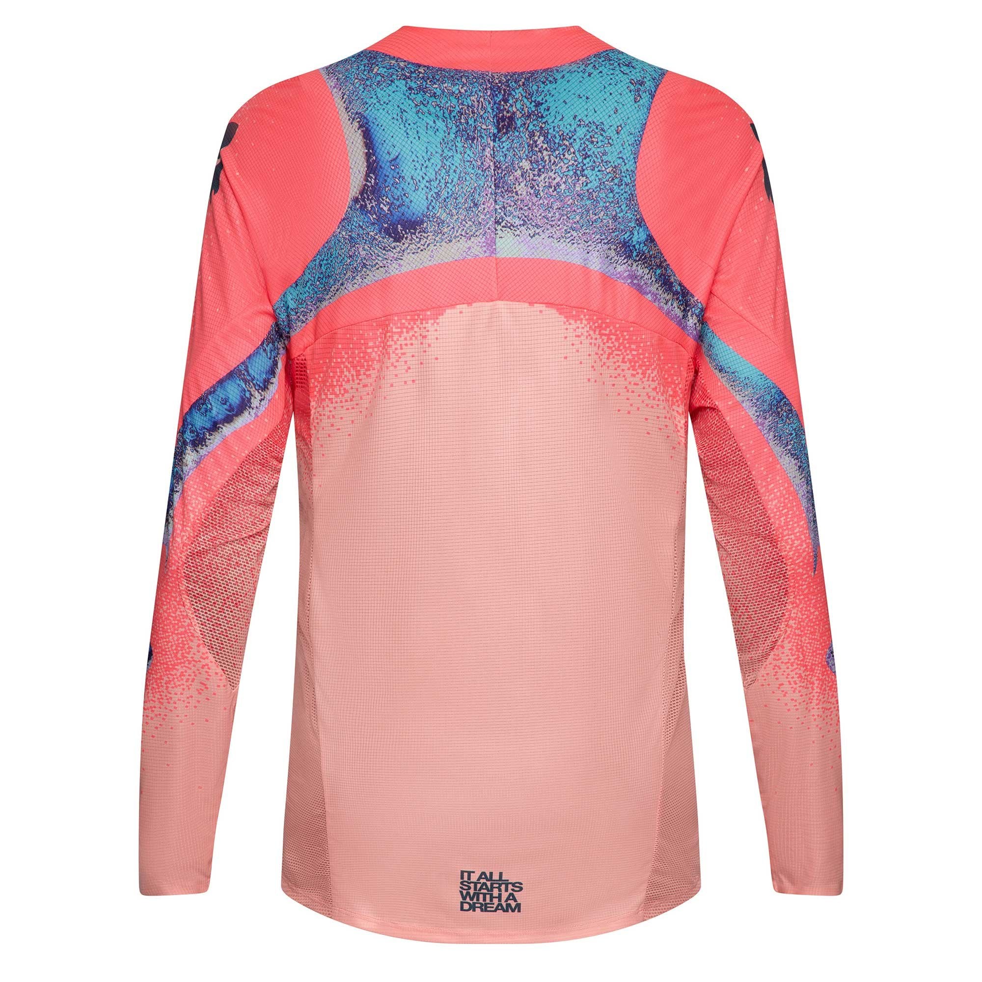 FOX (Limited Edition) MX Jersey - FlexAir VISION A1 (Neon Pink/Peach/Black/Blue)