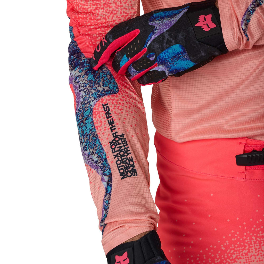 FOX (Limited Edition) MX Jersey - FlexAir VISION A1 (Neon Pink/Peach/Black/Blue)