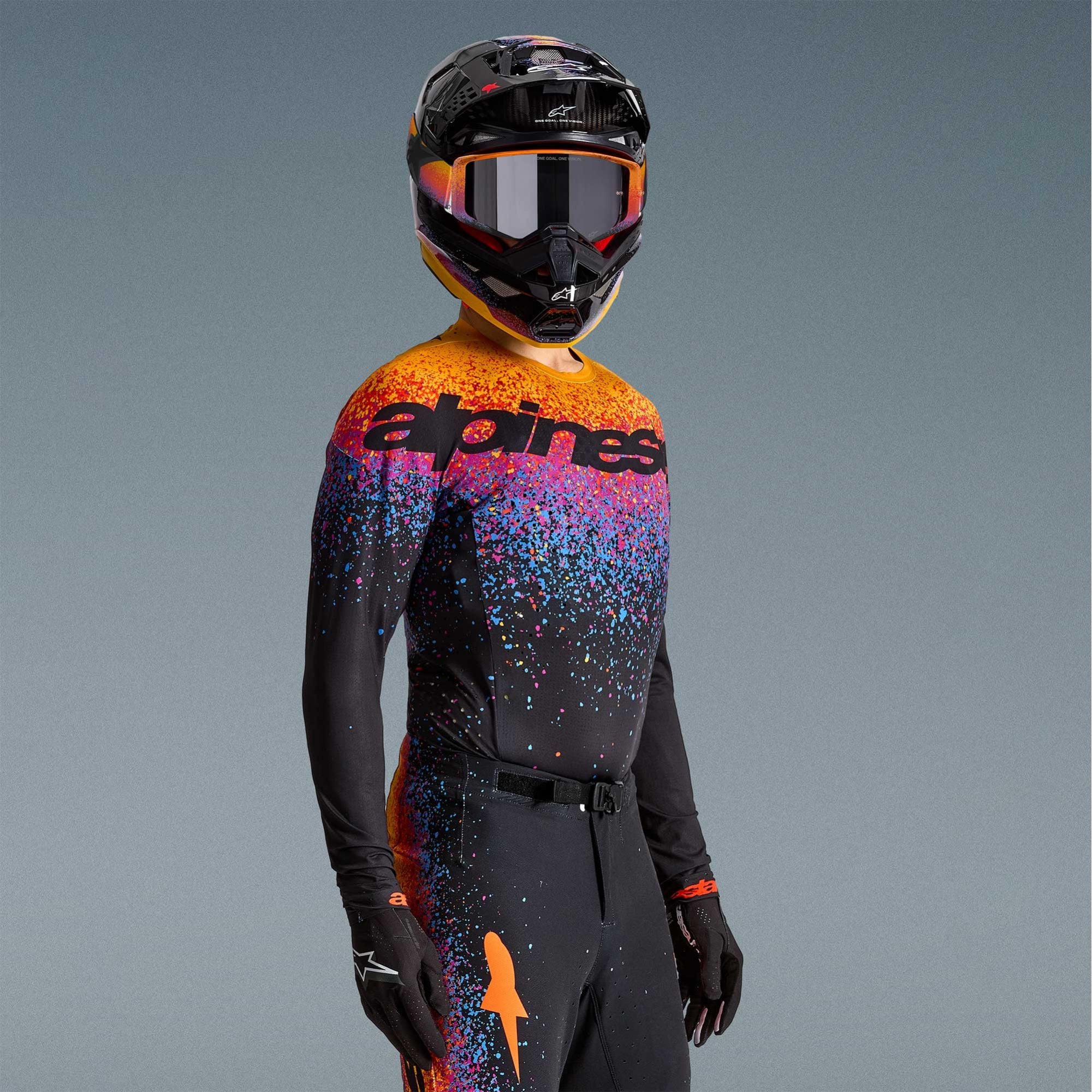 Alpinestars (Limited Edition) MX Jersey - SuperTech BLACK HOLE (Black/Burst)