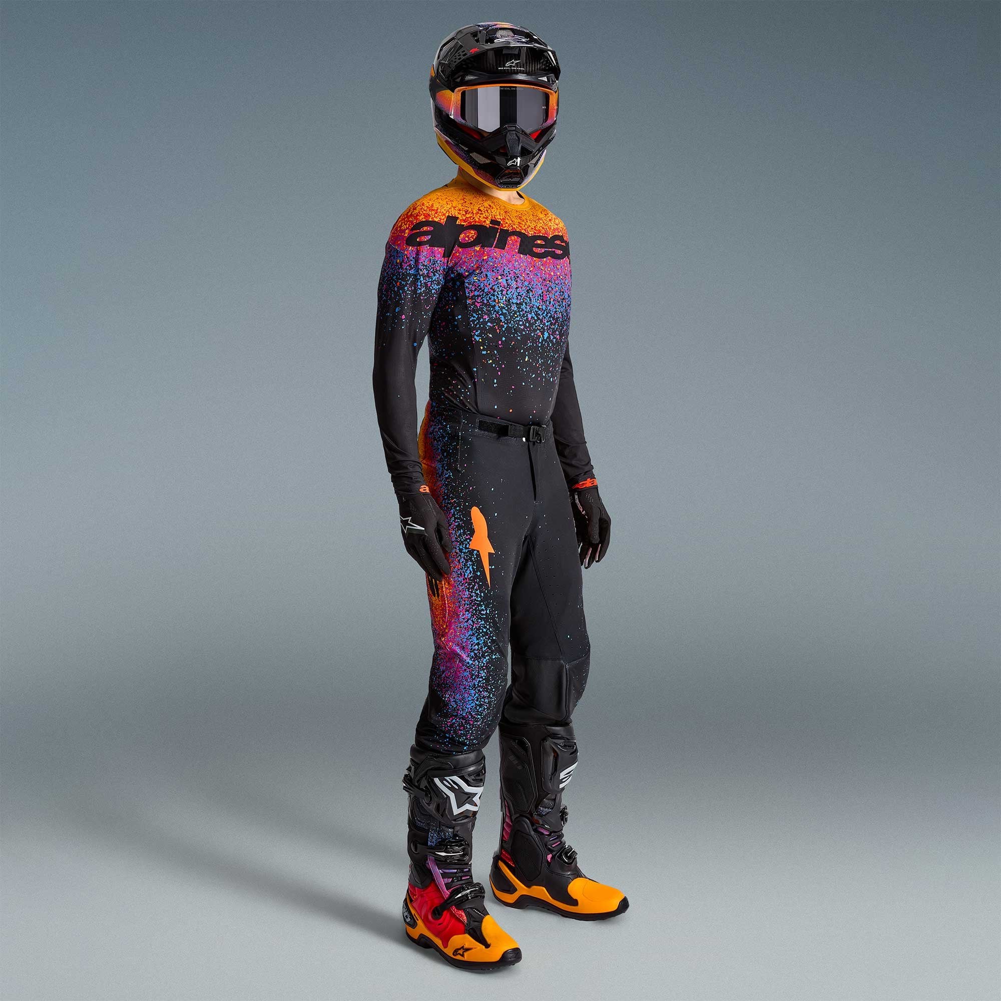 Alpinestars (Limited Edition) MX Jersey & Pant Kit Deal - SuperTech BLACK HOLE (Black/Burst)
