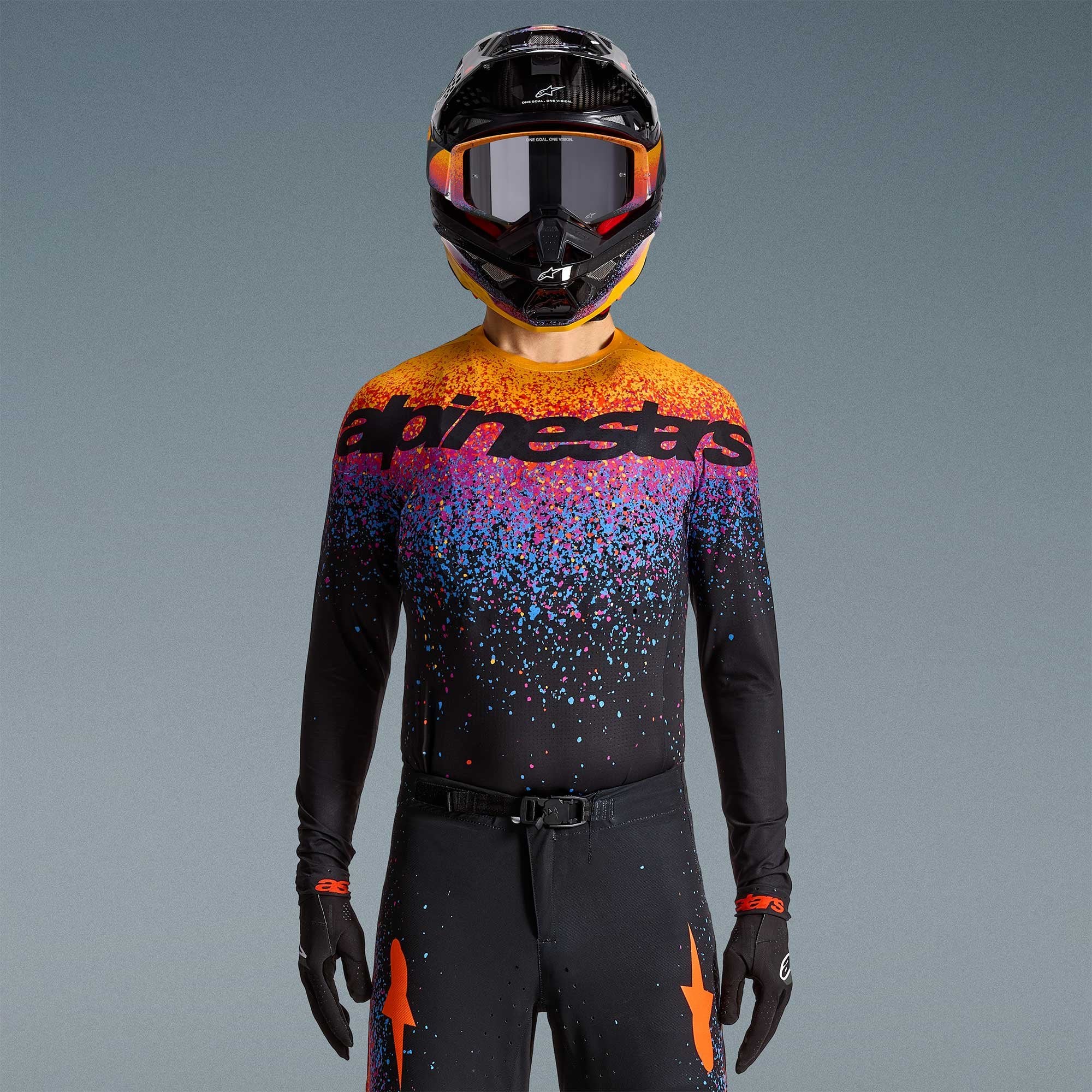 Alpinestars (Limited Edition) MX Jersey & Pant Kit Deal - SuperTech BLACK HOLE (Black/Burst)