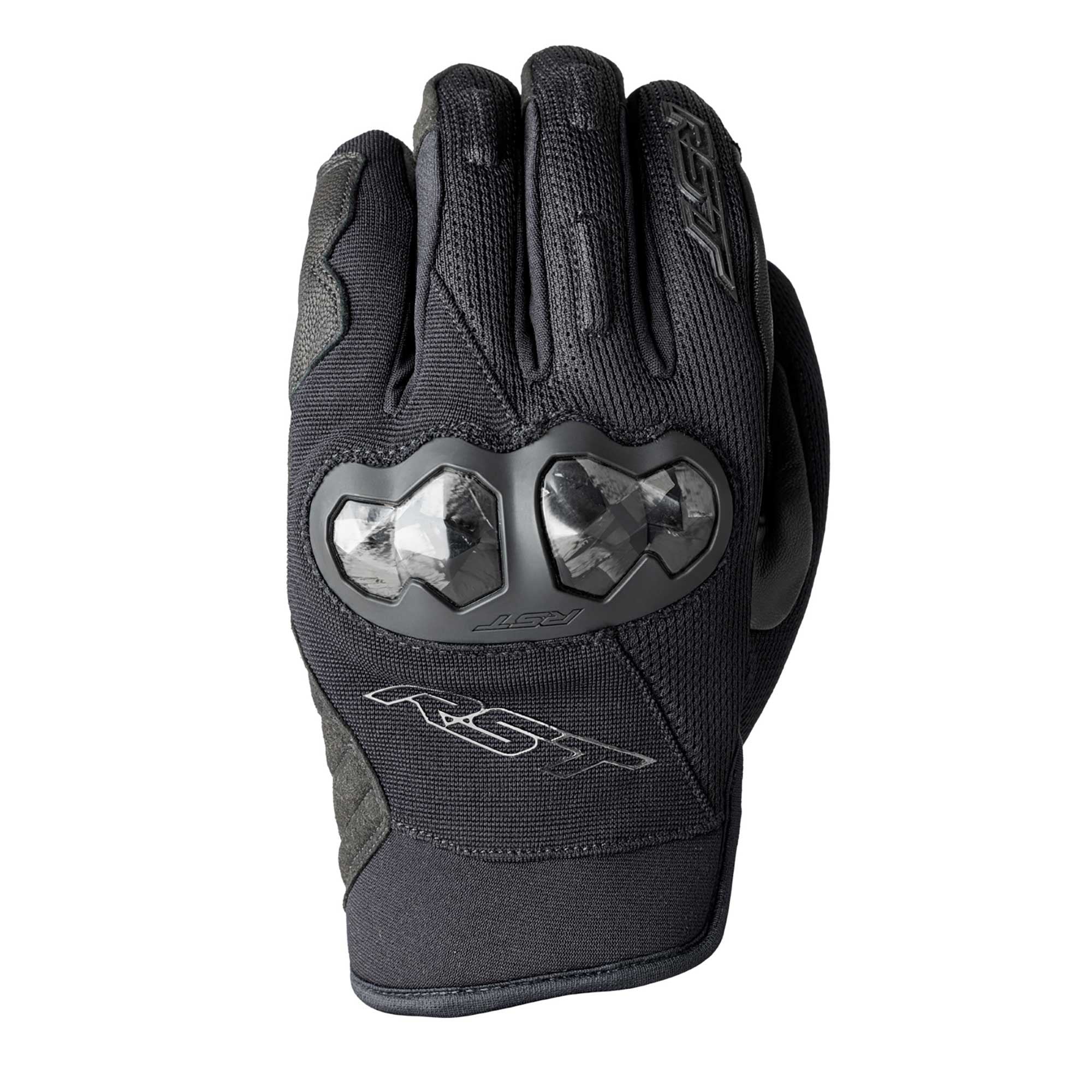RST Women's Motorcycle Short Vented Gloves - Jetstream (Black / Black)