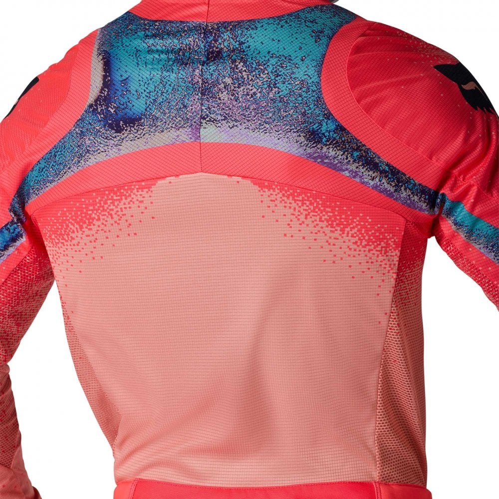 FOX (Limited Edition) MX Jersey & Pant Kit Deal - FlexAir VISION A1 (Neon Pink/Peach/Black/Blue)