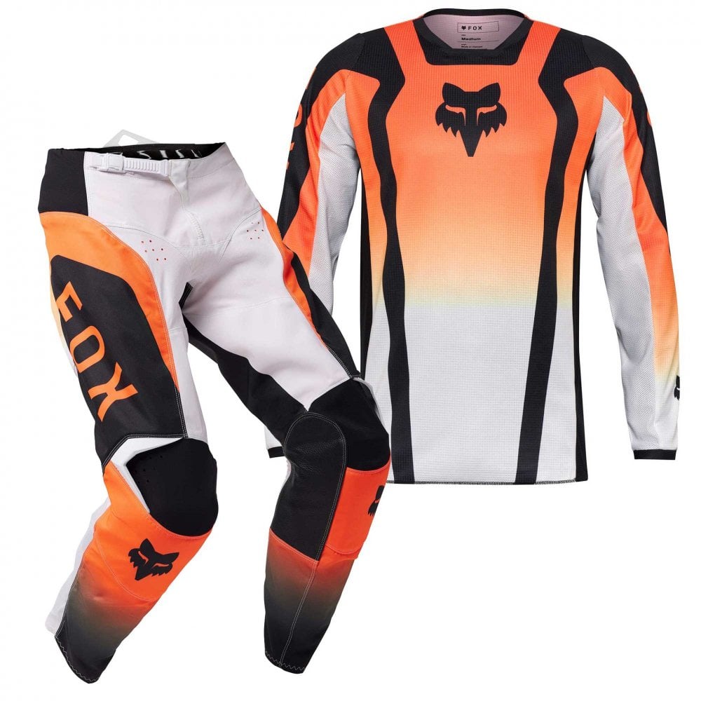 FOX (SALE) MX Jersey & Pant Kit - 180 LEAN (Orange/White/Black)