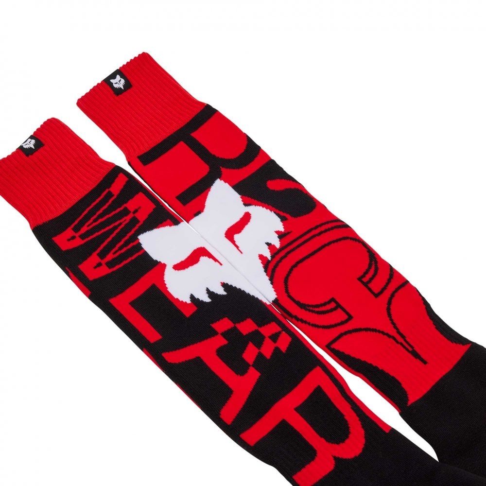 FOX (SALE) MX Socks - 180 RACE SPEC (Flo Red)