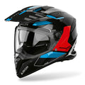 Airoh Motorcycle Adventure Helmet - Bandit Tune (Blue/Red Gloss)