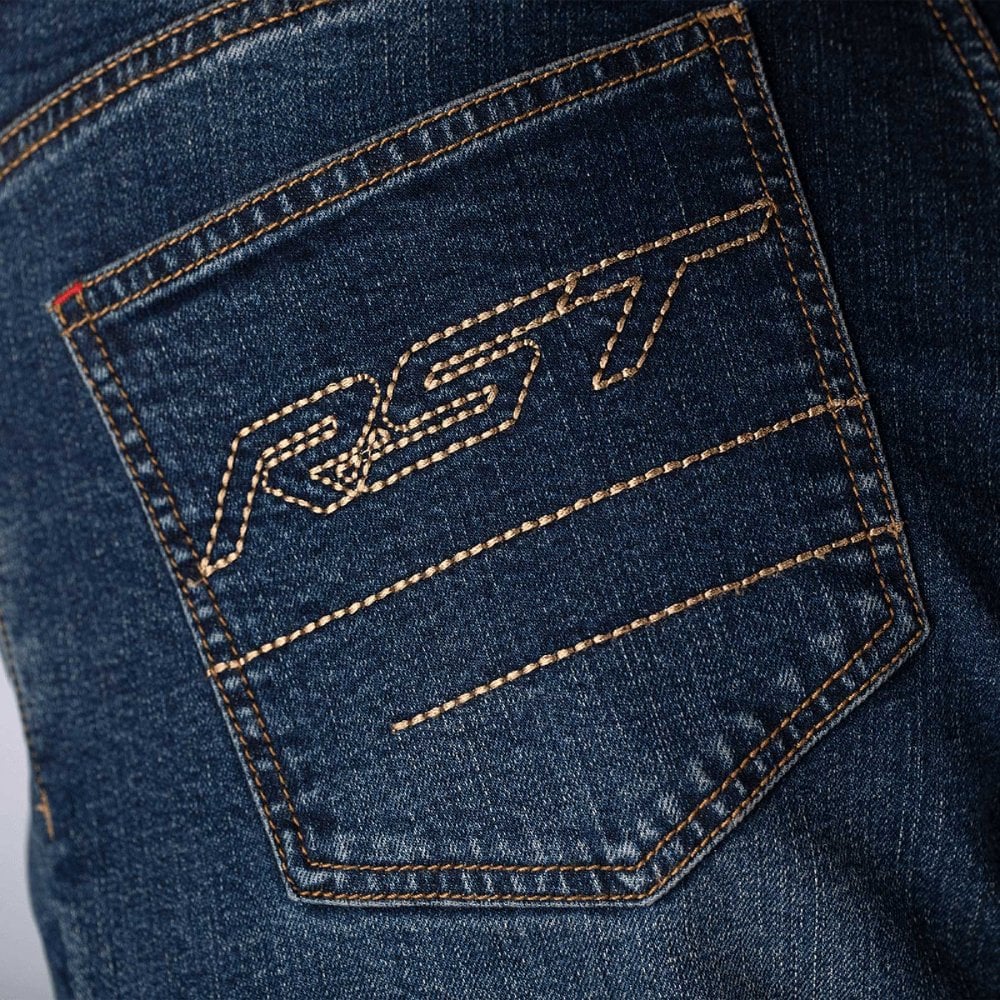 RST Motorcycle Denim Riding Jeans - Straight Leg 2 CE (Dark Blue Denim)