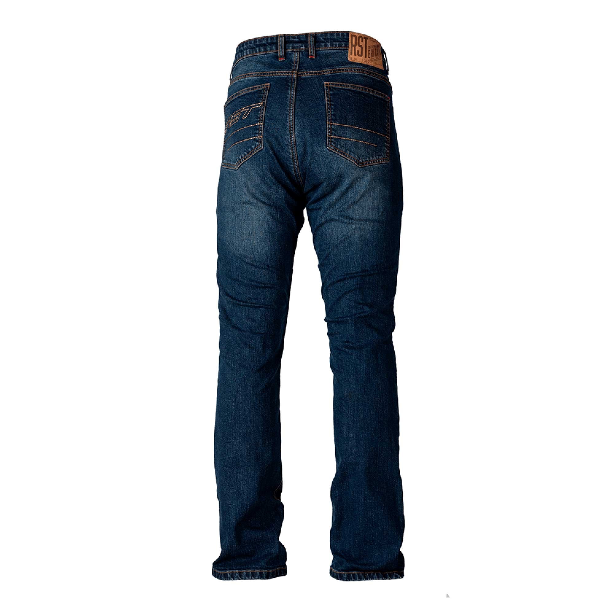 RST Motorcycle Denim Riding Jeans - Straight Leg 2 CE *Short Leg* (Dark Blue Denim)