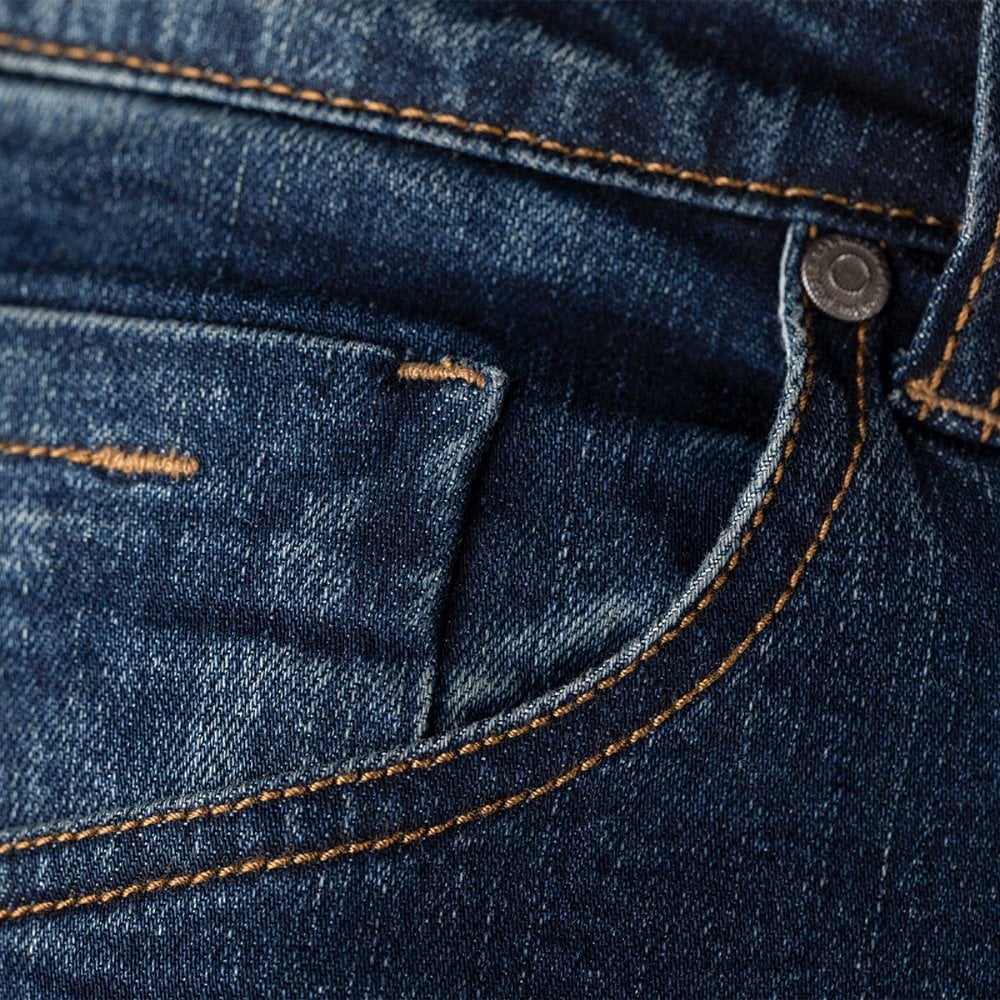 RST Motorcycle Denim Riding Jeans - Straight Leg 2 CE *Short Leg* (Dark Blue Denim)