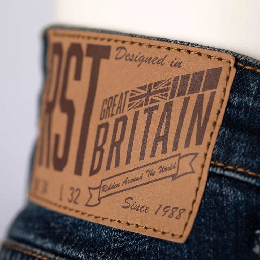 RST Motorcycle Denim Riding Jeans - Straight Leg 2 CE *Short Leg* (Dark Blue Denim)