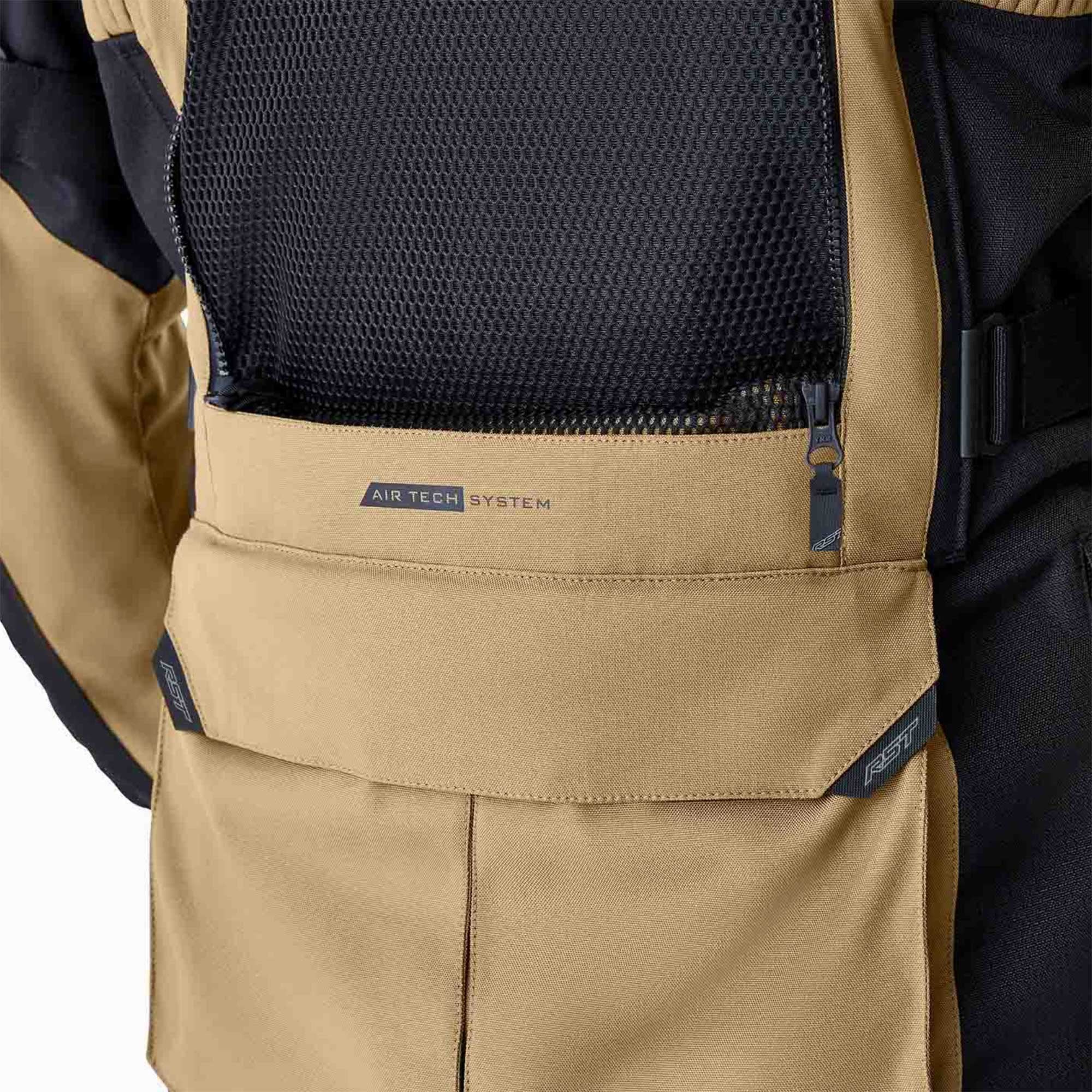 RST Motorcycle Adventure Textile Jacket - Pro Series Adventure D3O Armour (Sand / Black)