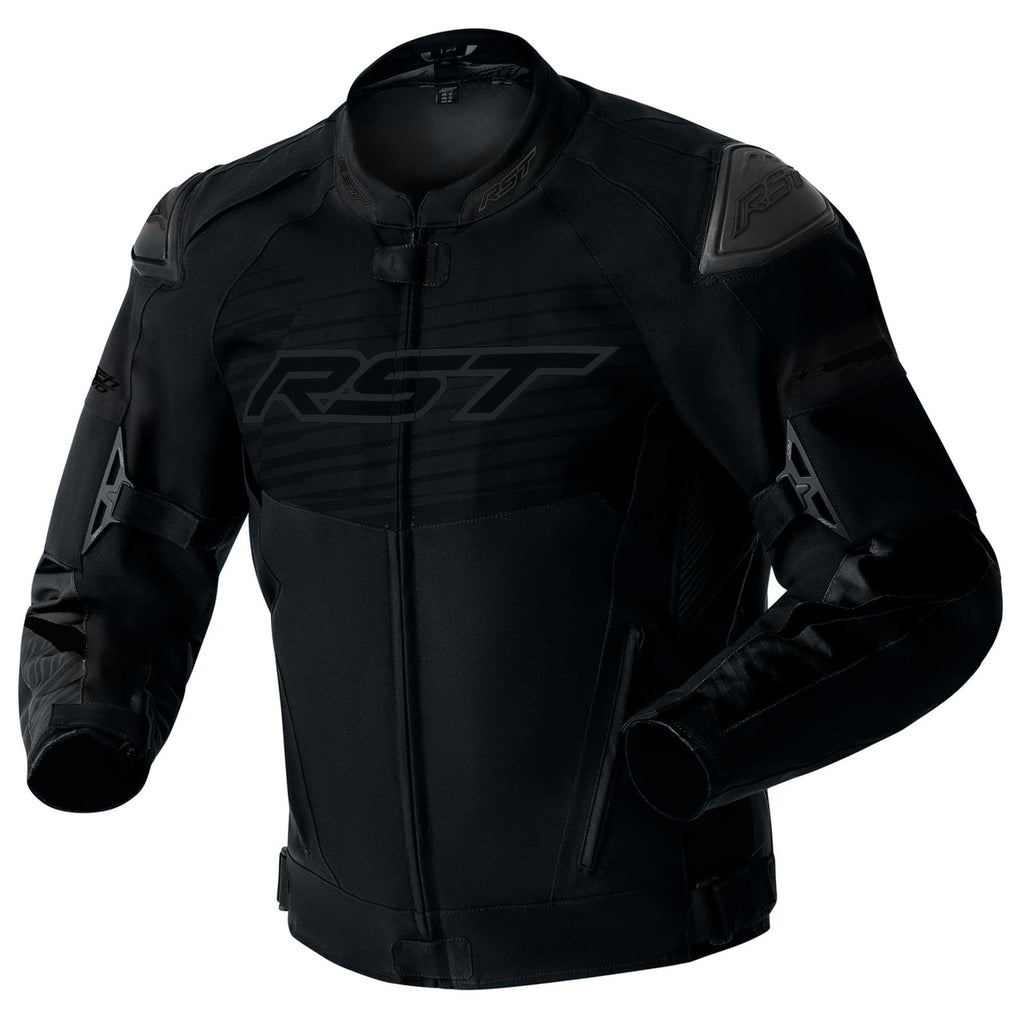 RST Motorcycle Sports | Road Textile Jacket - Tractech Evo D3O Armour (Black / Black)