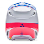 FOX Racing MX Youth Helmet - V1 COLLECT (White/Blue/Pink)