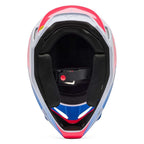 FOX Racing MX Youth Helmet - V1 COLLECT (White/Blue/Pink)
