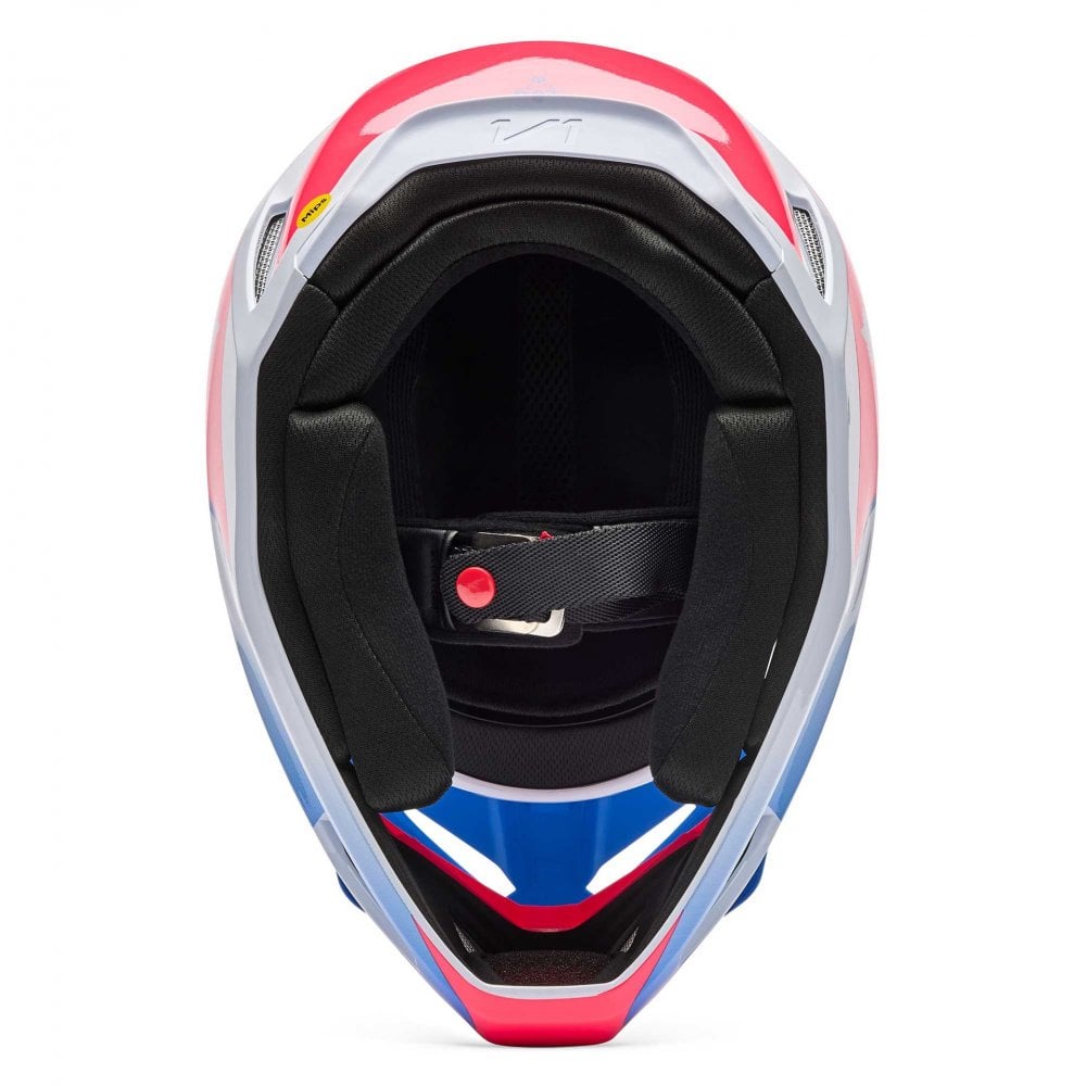 FOX Racing MX Youth Helmet - V1 COLLECT (White/Blue/Pink)