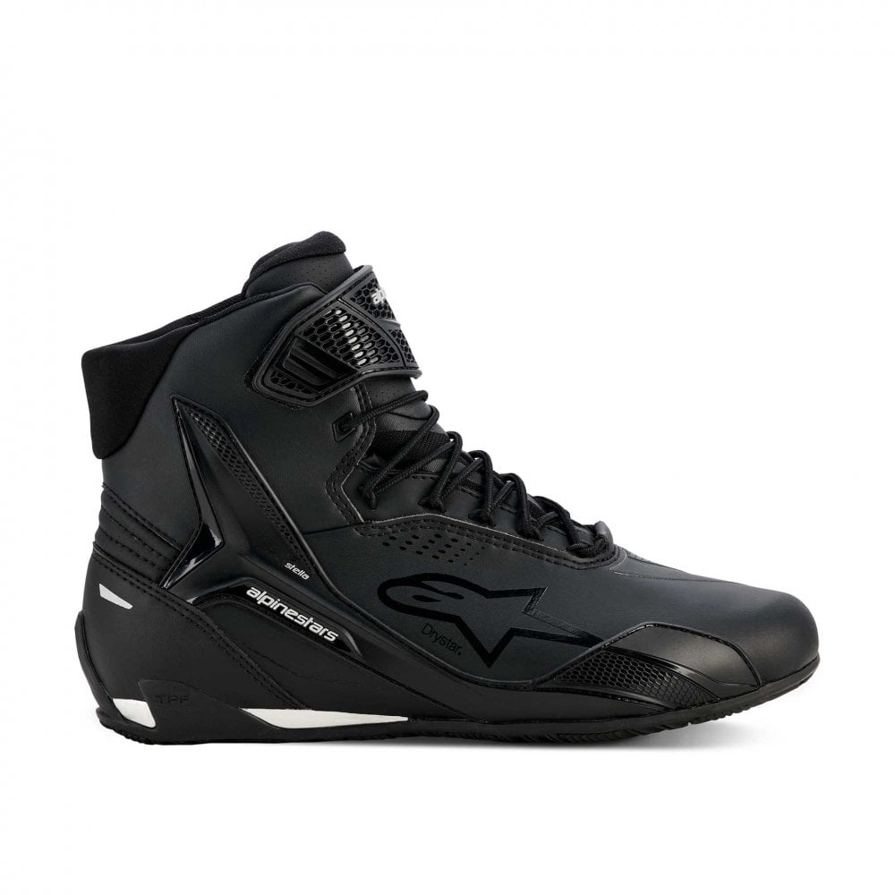 Alpinestars Women's Faster-4 DRYSTAR WP Motorcycle Riding Shoes (Black/Silver)