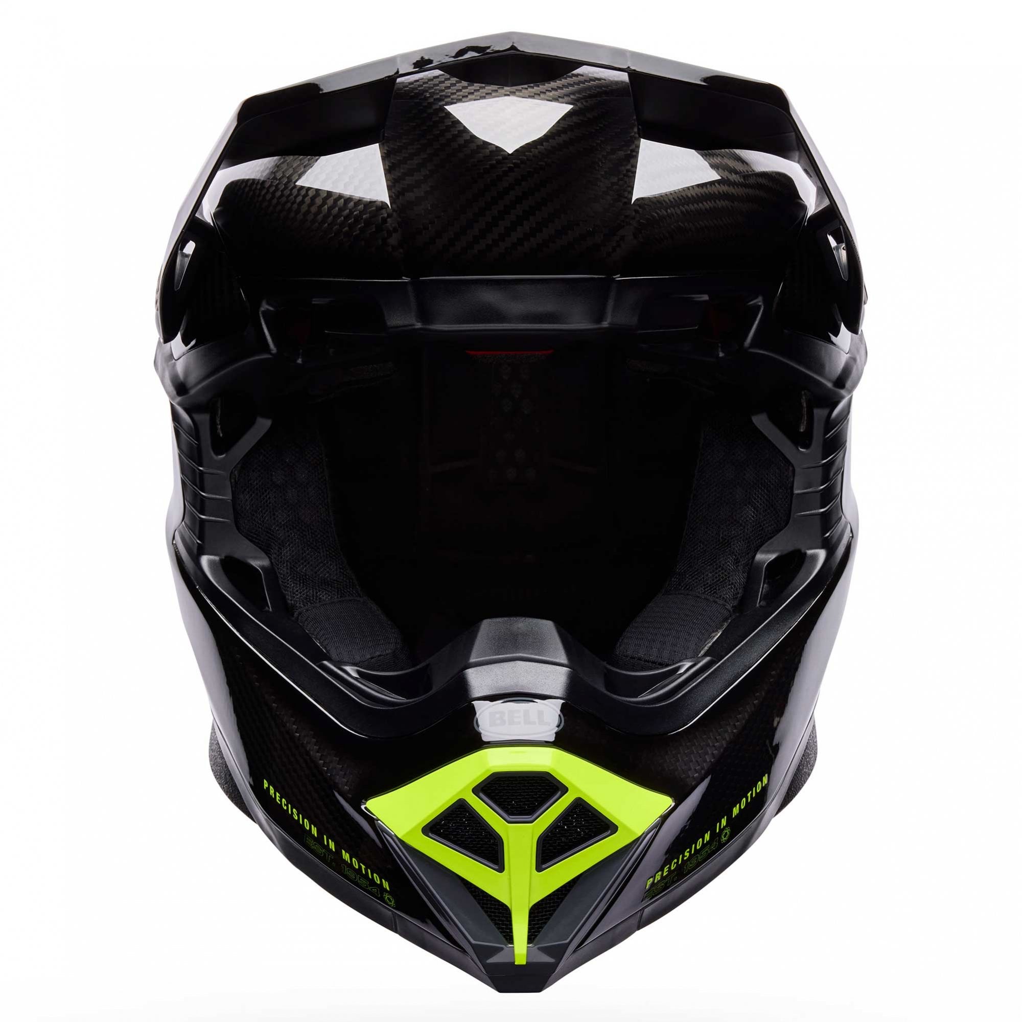 bell carbon helmet uk Bell MX | Enduro Helmet - MOTO-10 SPHERICAL STRIKE (Carbon/Grey/Fluo Yellow)