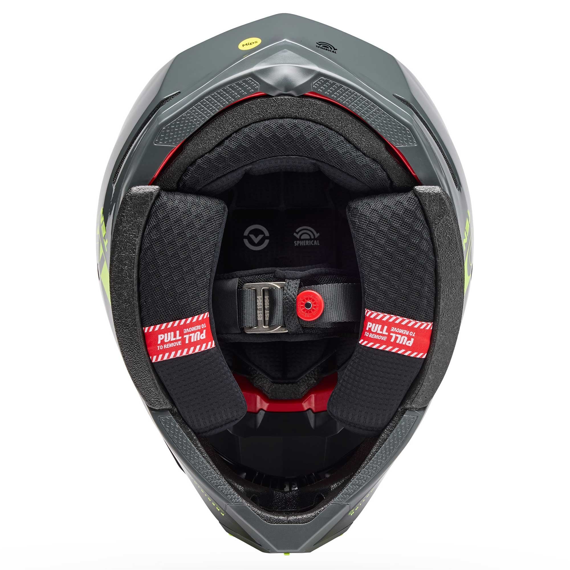 BELL Moto-10 SPHERICAL STRIKE MX | Enduro Helmet (Carbon/Grey/Fluo Yellow)