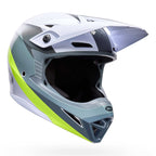 BELL MX-10 Mips AVIATOR MX | Enduro Helmet (White/Grey/Green/Fluo Yellow)