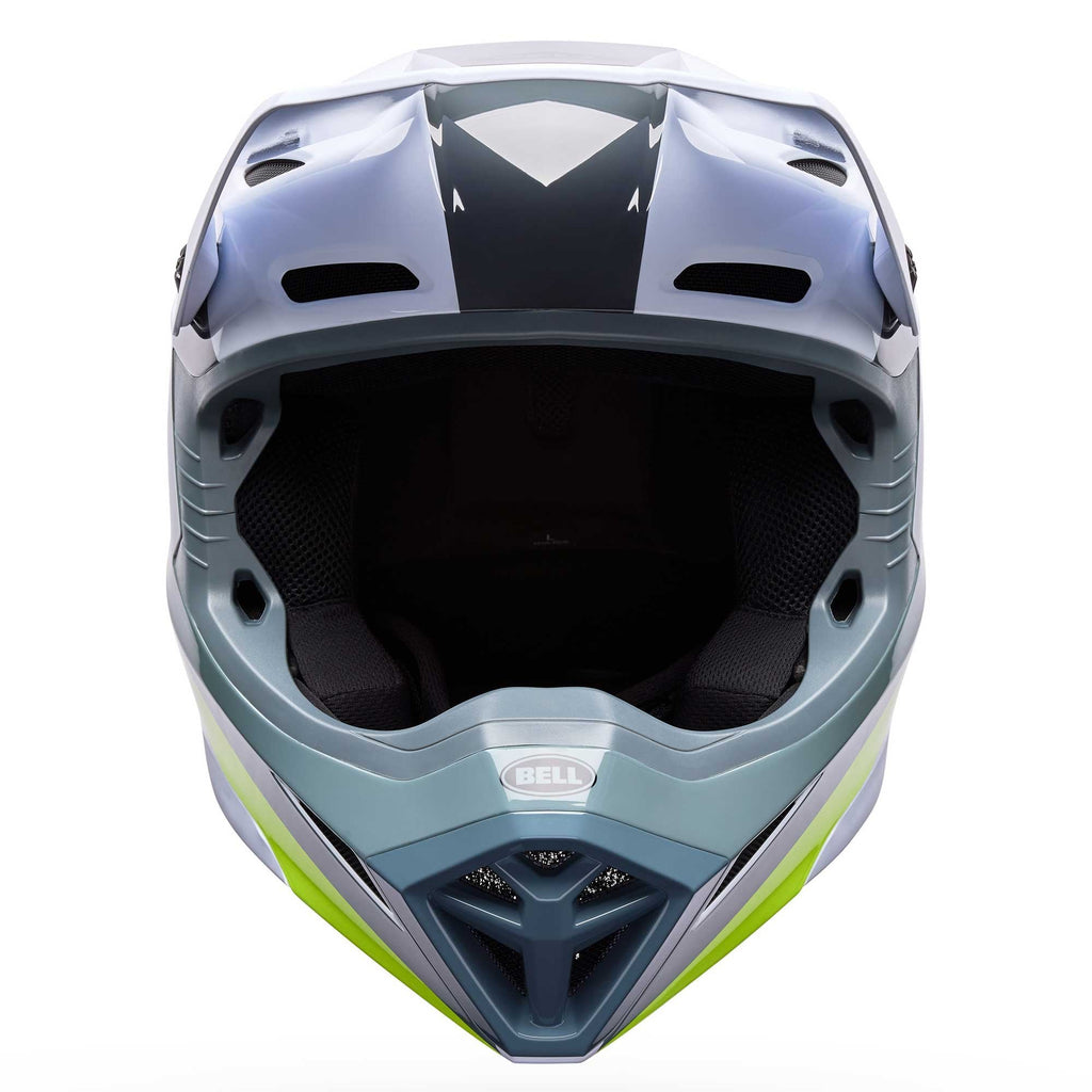 Bell MX | Enduro Helmet - MX-10 MIPS AVIATOR (White/Grey/Green/Fluo Yellow)