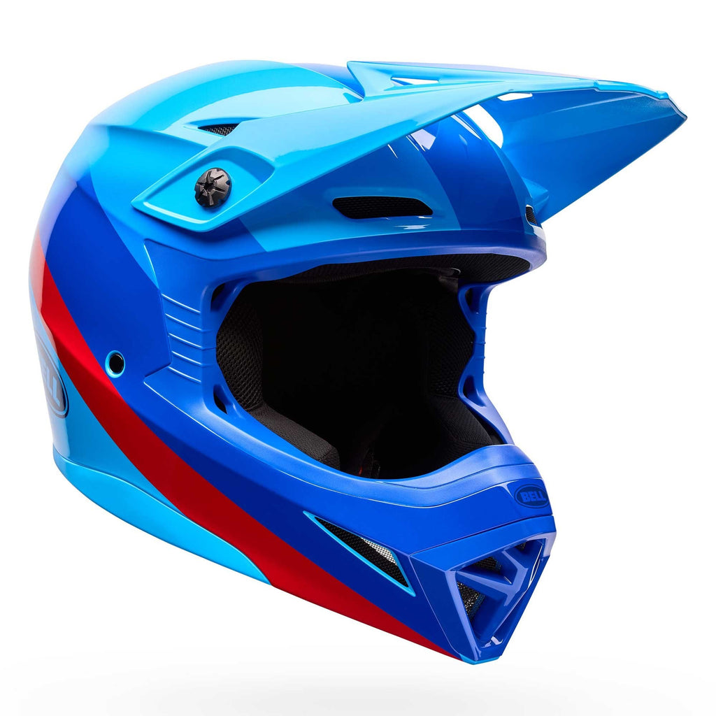 BELL MX-10 Mips AVIATOR MX | Enduro Helmet (Blue/Aqua Blue/Red)