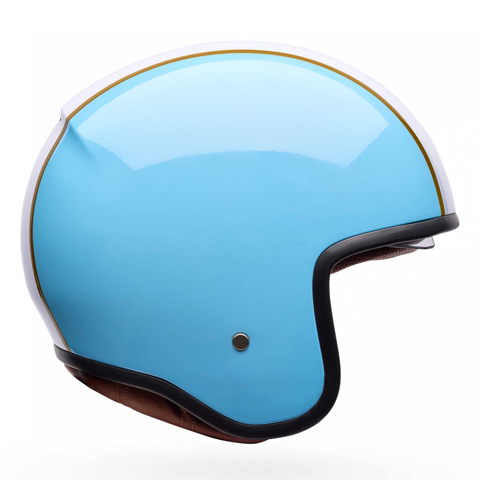 Bell Open Face Motorcycle Helmet - TX-501 RALLY (Blue/White)