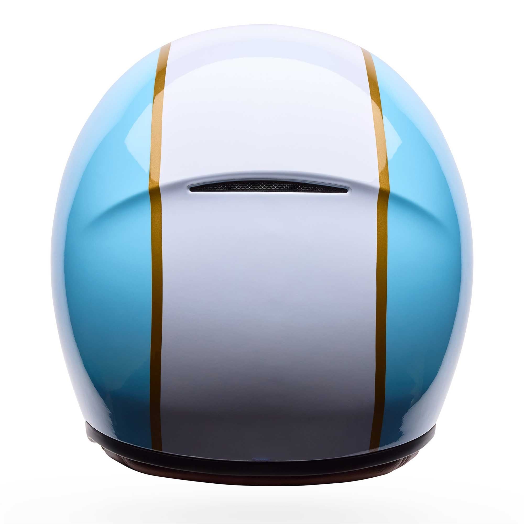 Bell Open Face Motorcycle Helmet - TX-501 RALLY (Blue/White)